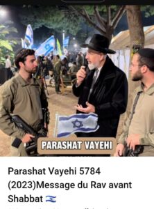 Parashat Vayehi 5784 (2023) Message du Rav avant Shabbat